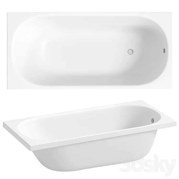 Acrylic bathtub DIWO Anapa 150×70 3D Model Free Download Acrylic bathtub DIWO Anapa 150×70 3D Model Free Download