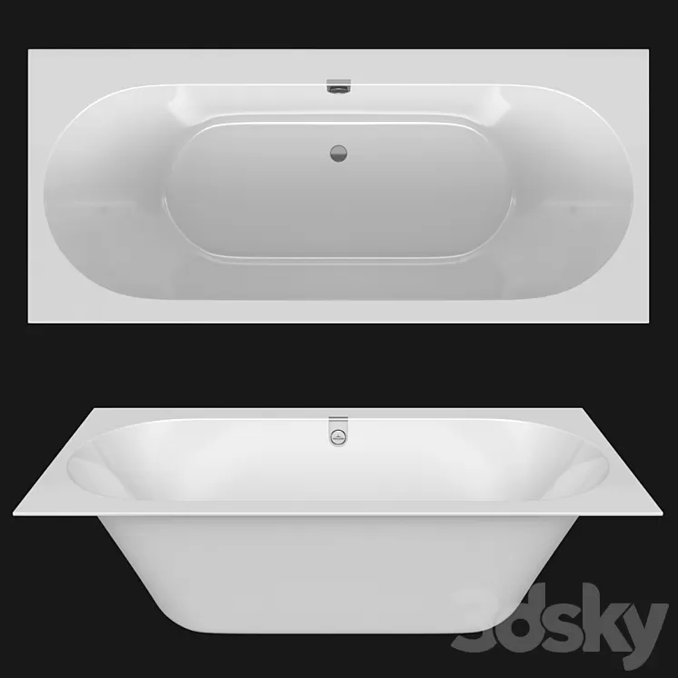 Acrylic bathtub Villeroy & Boch Oberon 2.0 3D Model Free Download Acrylic bathtub Villeroy & Boch Oberon 2.0 3D Model Free Download