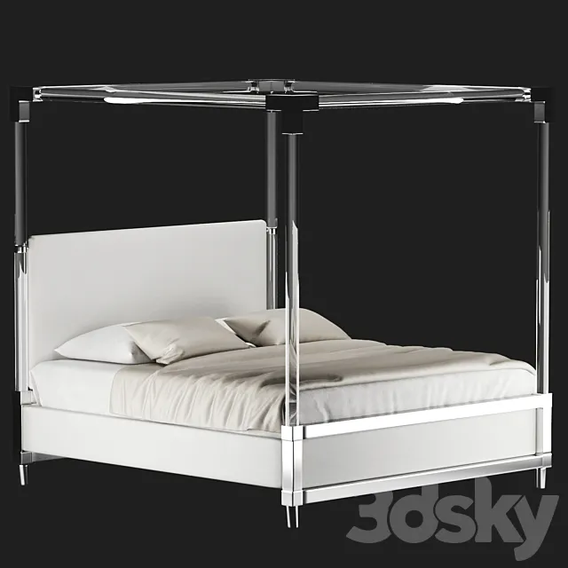 Acrylic Canopy Bed “Rayleigh” 3DModel Acrylic Canopy Bed “Rayleigh” 3DModel