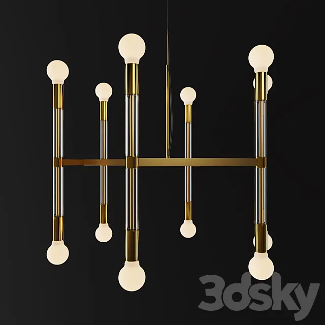 Acrylic Framework Chandelier – Round 3DModel Acrylic Framework Chandelier – Round 3DModel
