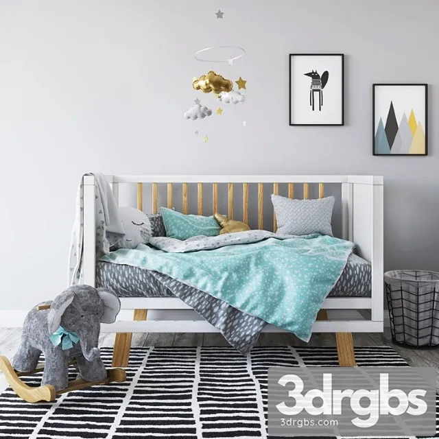 Adairs Baby Bonbon Nursery Set 3D Model Download