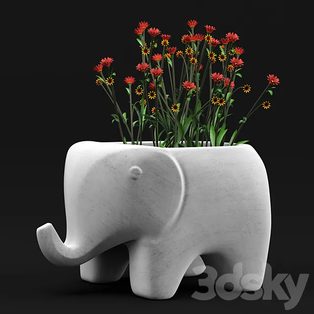Adairs home republic animal vase 3DModel