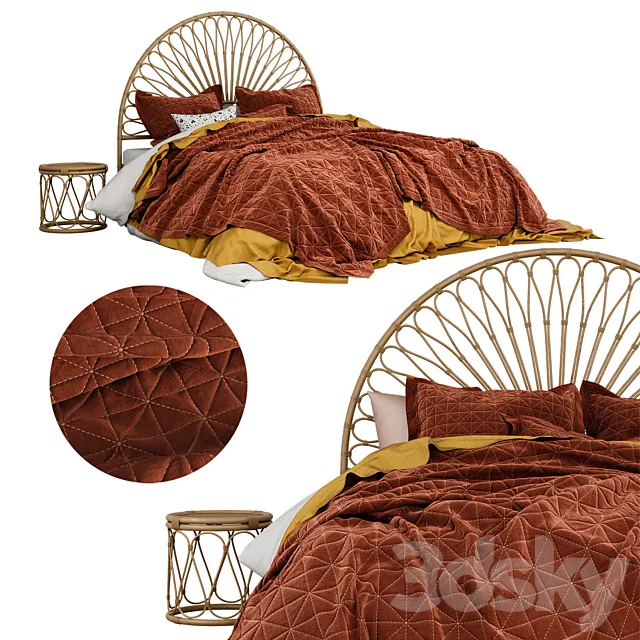Adairs sahara coverlet 3DModel Adairs sahara coverlet 3DModel
