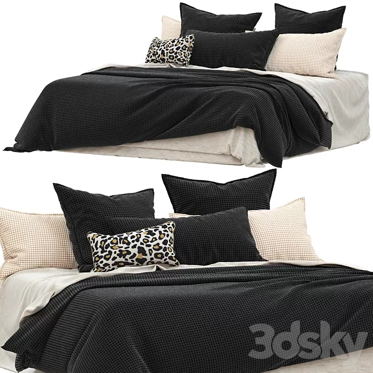 Adairs_Chunky Waffle Shadow Quilt Cover Set 3D Model
