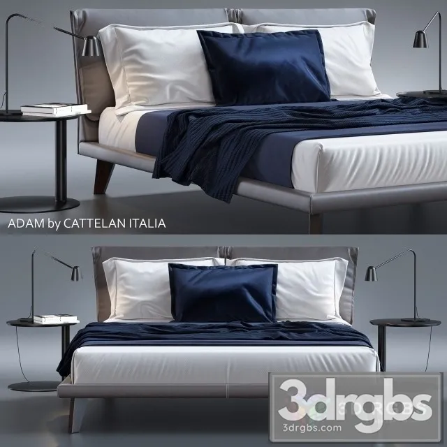 Adam Cattelan Italia Bed 3D Model Download Adam Cattelan Italia Bed 3D Model Download