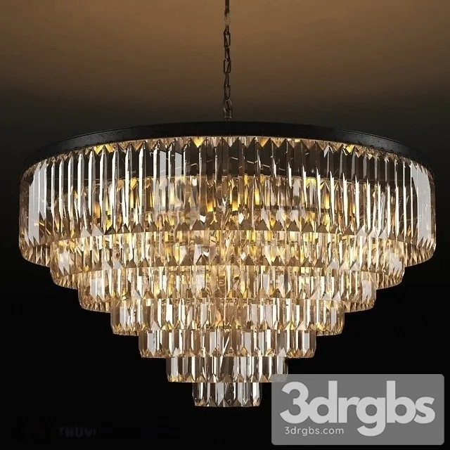 Adamant 7 Ring Chandelier 3D Model Download Adamant 7 Ring Chandelier 3D Model Download