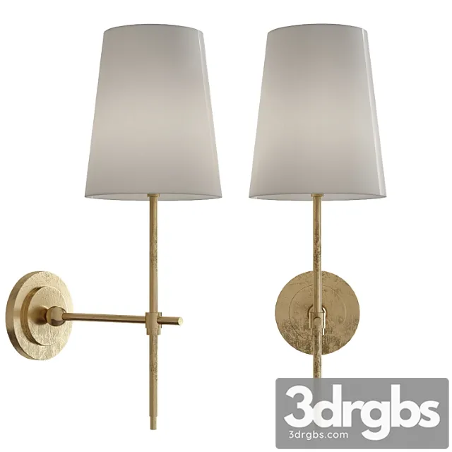 Adams wall sconce with linen shade_1 3D Model Download