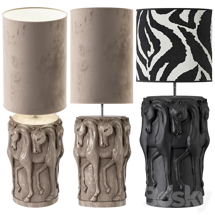 ADAMSBRO LAMP STAND DANCING HORSES 3D Model Free Download ADAMSBRO LAMP STAND DANCING HORSES 3D Model Free Download