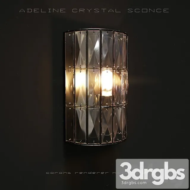 Adeline crystal sconce 3D Model Download