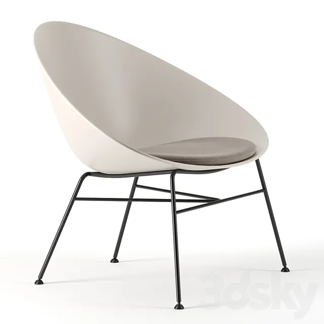 ADELL armchair by Arper 3DModel