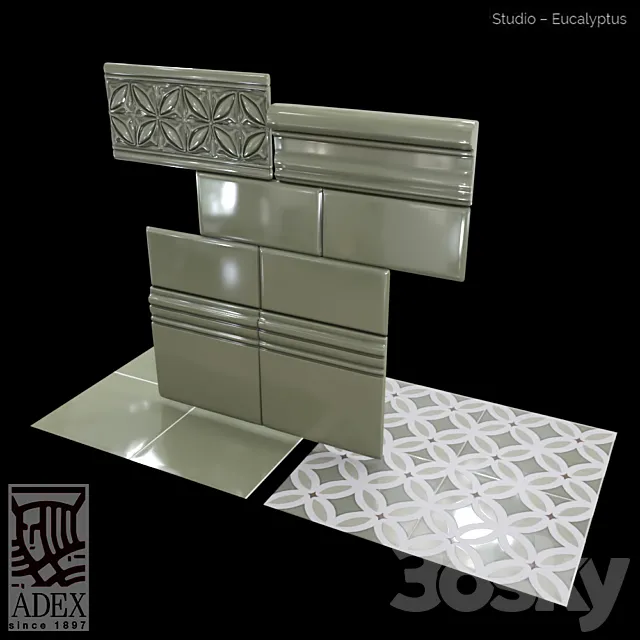 Adex relieve Gables Eucalyptus 3D Model Adex relieve Gables Eucalyptus 3D Model