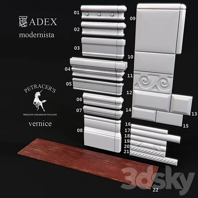 ADEX_modernista_Petracers vernice 3DModel ADEX_modernista_Petracers vernice 3DModel