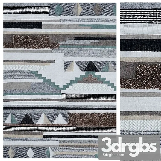 Adi Handwoven Wool Rug 3D Model Download Adi Handwoven Wool Rug 3D Model Download