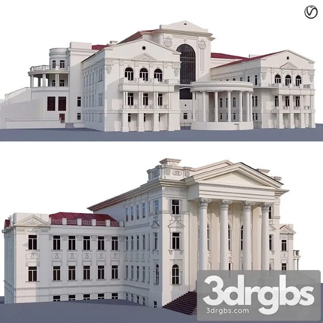 Administrative City Building 3D Model Download