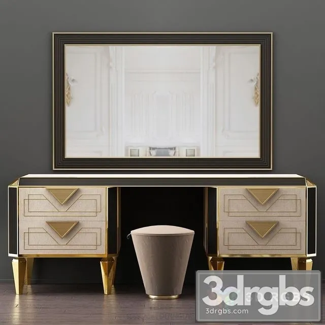 Adora Diamante Dressing Table 3D Model Download