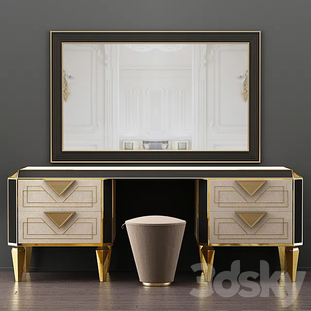 ADORA DIAMANTE dressing table 3DModel ADORA DIAMANTE dressing table 3DModel