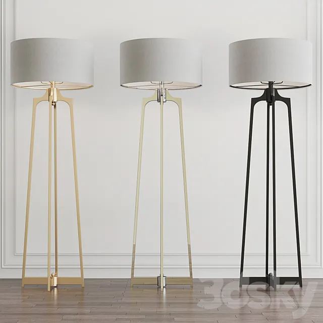 Adrian Modern Floor Lamp by Uttermost 3D Model Adrian Modern Floor Lamp by Uttermost 3D Model