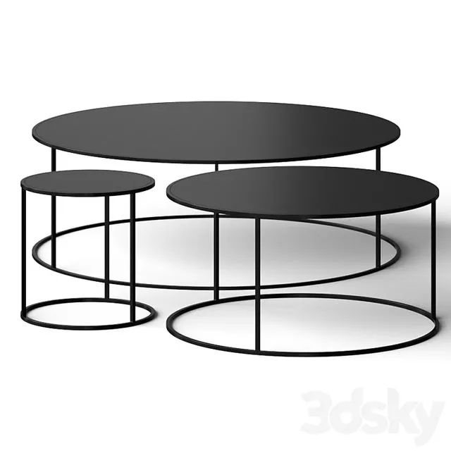 Adriani e Rossi edizioni Round Metal Coffee Table 3D Model Adriani e Rossi edizioni Round Metal Coffee Table 3D Model