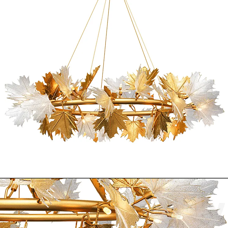 Advanced Villas castles showcase chandelier 3D Model Free Download