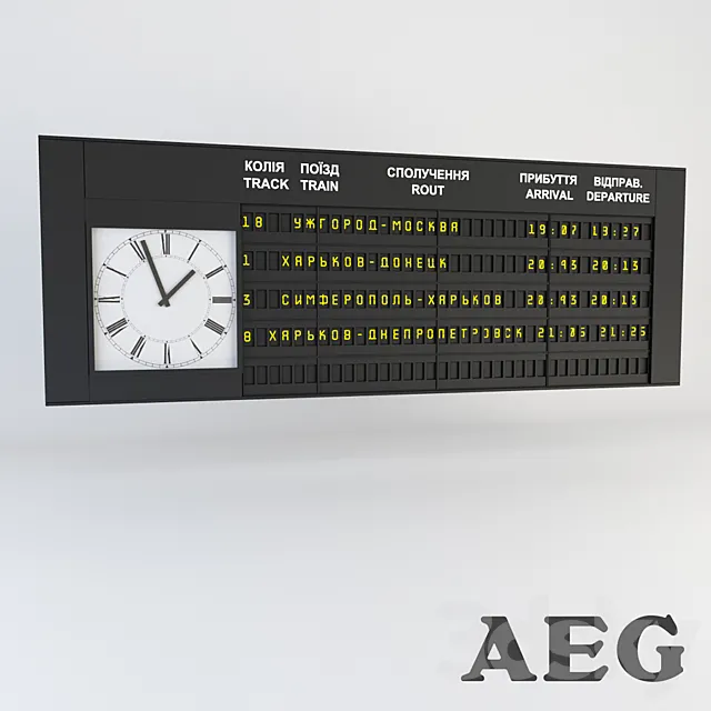 AEG scoreboard 3D Model AEG scoreboard 3D Model