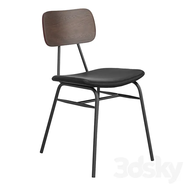 Aeon Black Faux Leather Dining Chair 3D Model Aeon Black Faux Leather Dining Chair 3D Model