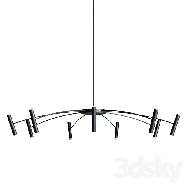 Aerial Chandelier by Sean Lavin from Tech Lighting Small 3D Model