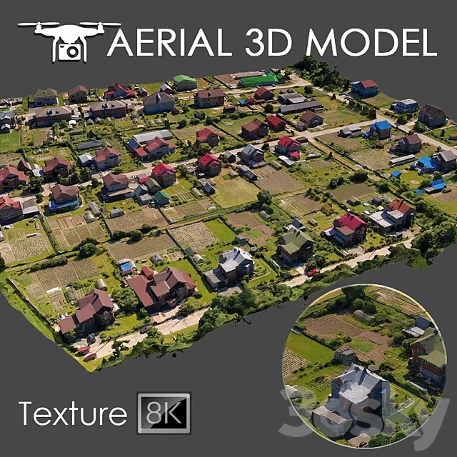 Aerial scan 10 3D Model Aerial scan 10 3D Model