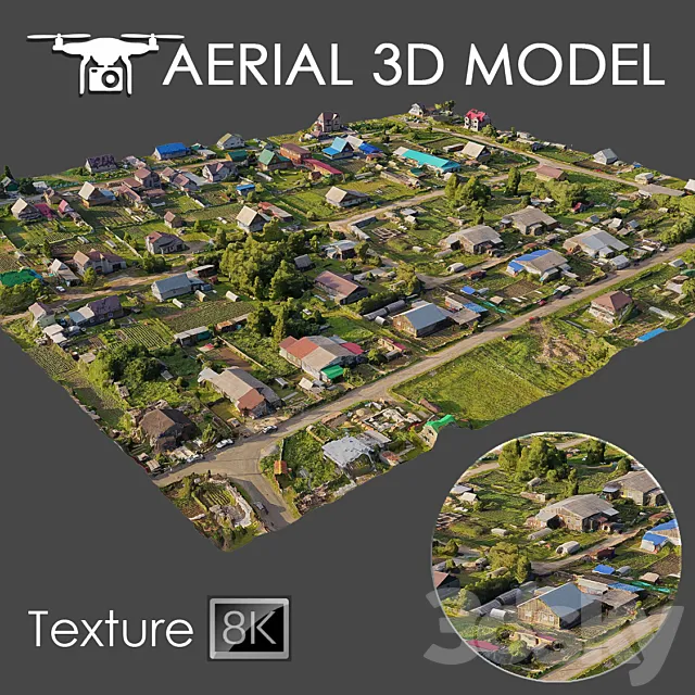 Aerial scan 13 3DModel Aerial scan 13 3DModel