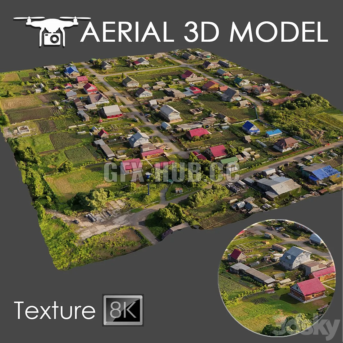 Aerial scan 14 3D Model Aerial scan 14 3D Model