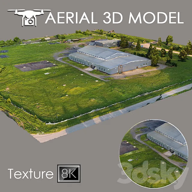 Aerial scan 17 3D Model Aerial scan 17 3D Model