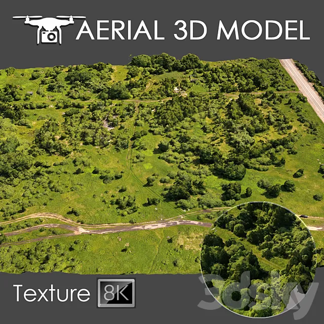 Aerial scan 8 3D Model Aerial scan 8 3D Model