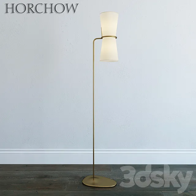 Aerin clarkson brass floor lamp 3DModel Aerin clarkson brass floor lamp 3DModel