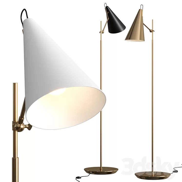 3DSKY Aerin Clemente Floor Lamp 3D Model NEW UPDATE 2024