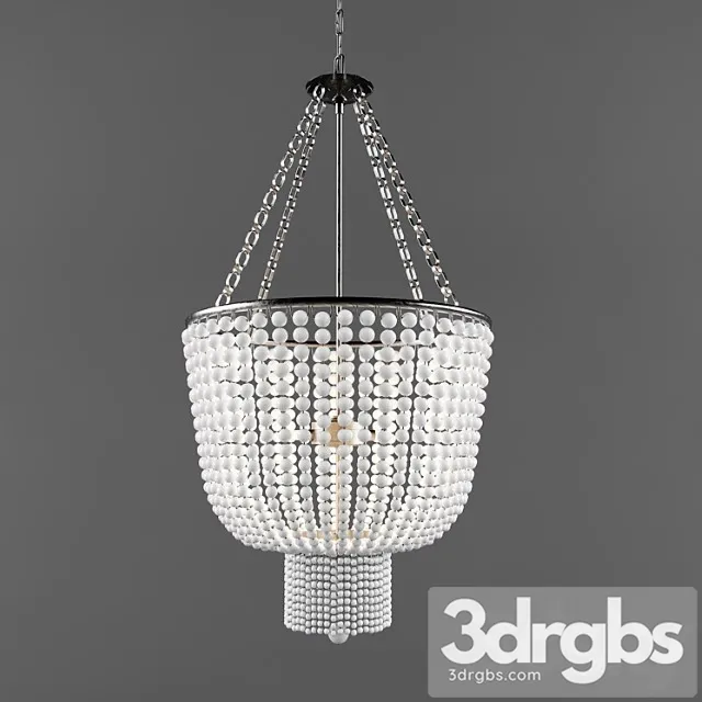 Aerin Jacqueline White Chandelier 3D Model Download Aerin Jacqueline White Chandelier 3D Model Download
