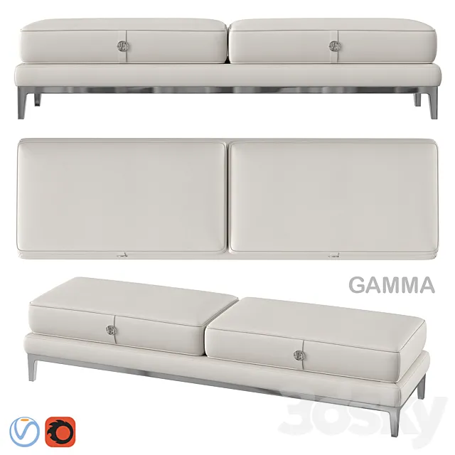 Aesthetica Gamma bench 3DModel Aesthetica Gamma bench 3DModel