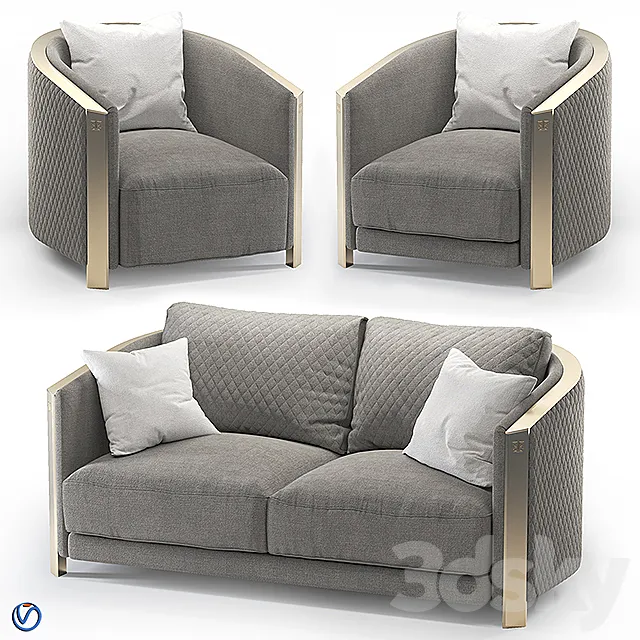 Aesthetics Magma sofa + chair 3DModel Aesthetics Magma sofa + chair 3DModel