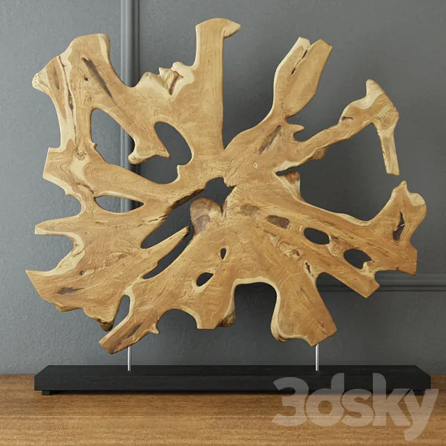 African Decor on Stand _ Jeffan 3D Model African Decor on Stand _ Jeffan 3D Model