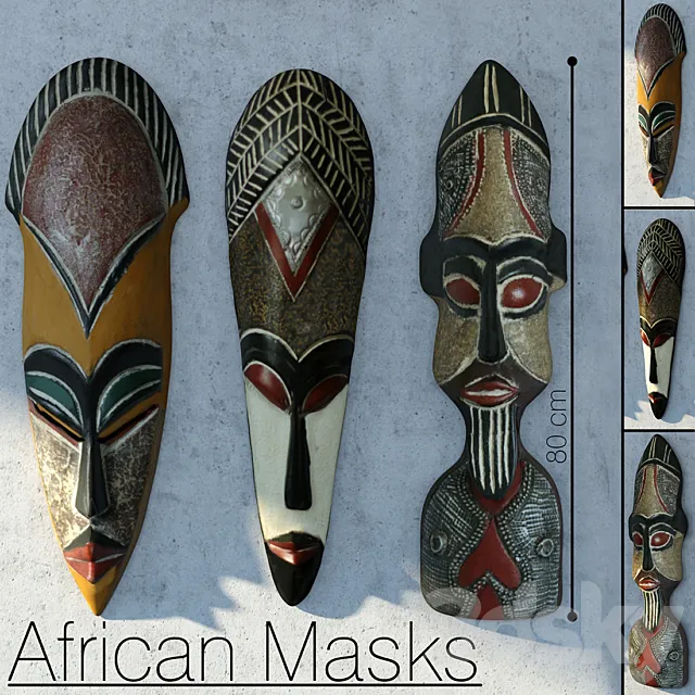 African Mask 3D Model African Mask 3D Model