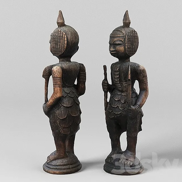 African Sculpture 3D Model