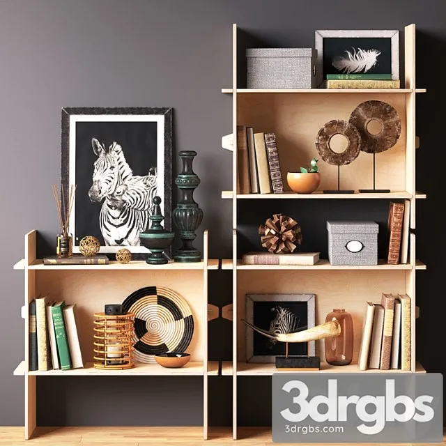 African set Overallt (ikea) 2 3D Model Download