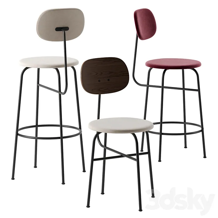 Afteroom chairs by Menu 3D Model Free Download