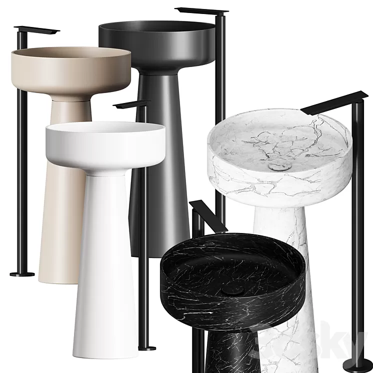 Agape BJHON Washbasin 3D Model Agape BJHON Washbasin 3D Model