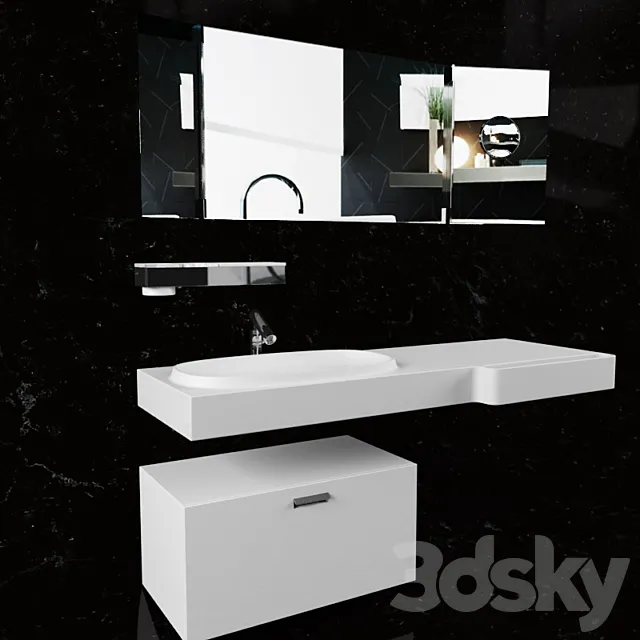 Agape washbasin 3D Model Agape washbasin 3D Model