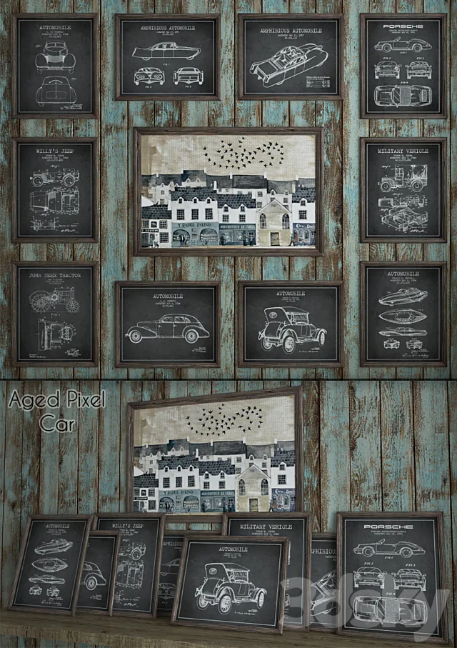 Aged Pixel “Car” 3DModel