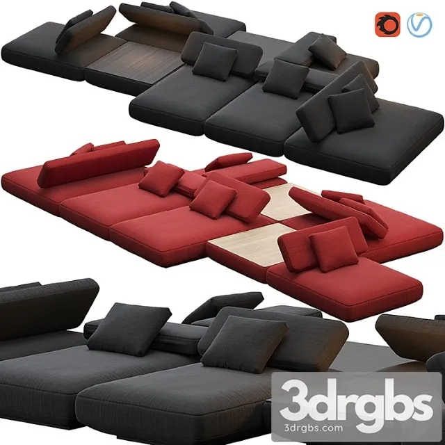 Agio Sofa Paola Lenti 3D Model Download Agio Sofa Paola Lenti 3D Model Download