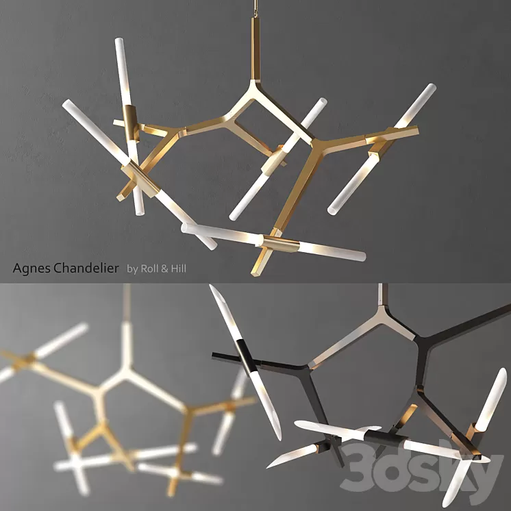 Agnes Chandelier by Roll & Hill 3D Model Agnes Chandelier by Roll & Hill 3D Model