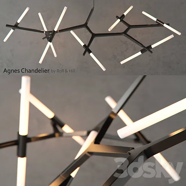 Agnes Chandelier by Roll & Hill 3DModel Agnes Chandelier by Roll & Hill 3DModel