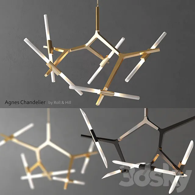 Agnes Chandelier by Roll & Hill 3DModel Agnes Chandelier by Roll & Hill 3DModel