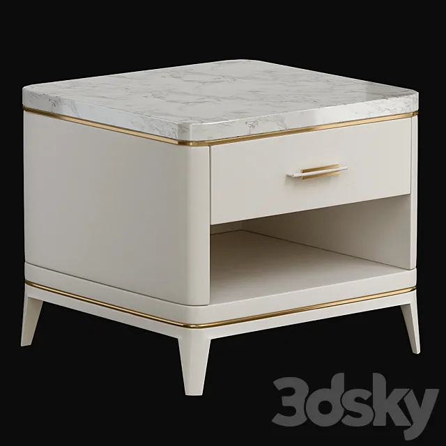 Agra Bedside Table Frato Interiors 3DModel Agra Bedside Table Frato Interiors 3DModel