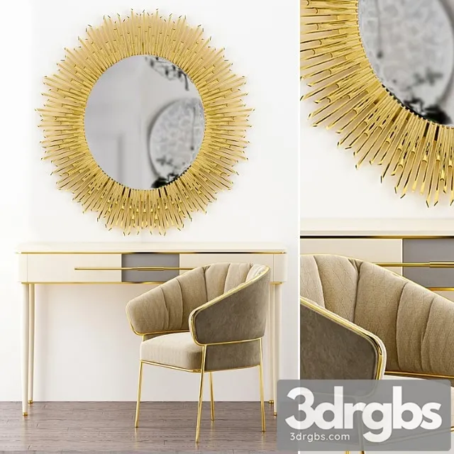 Agra dressing table frato interiors 2 3D Model Download